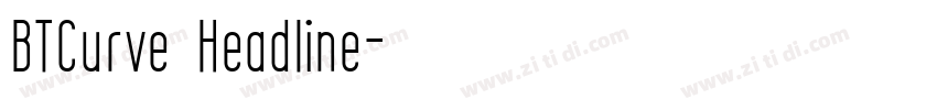 BTCurve Headline字体转换
